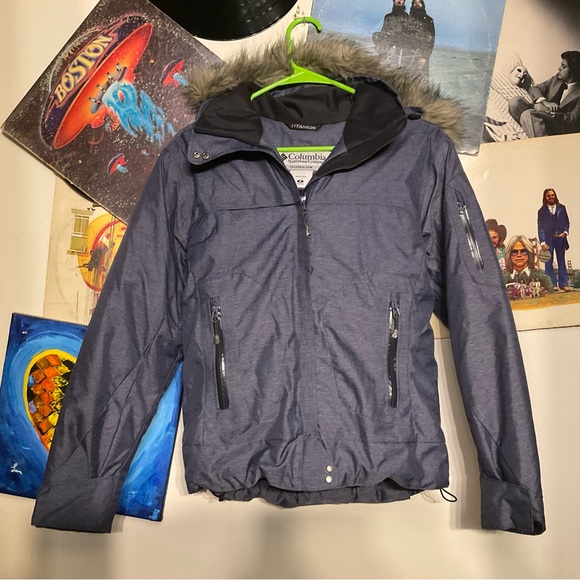 Ski Jacket Columbia Omni Tech Titanium Columbia Men`s SKI Titanium